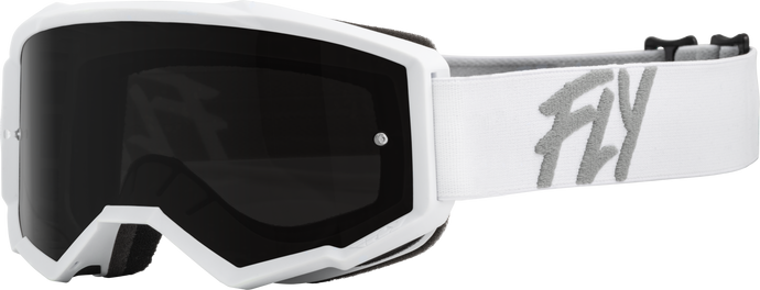 YOUTH ZONE GOGGLE WHITE W/ DARK SMOKE/SMOKE LENS 37-51726 image 1