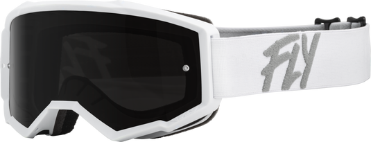 YOUTH ZONE GOGGLE WHITE W/ DARK SMOKE/SMOKE LENS 37-51726 image 1