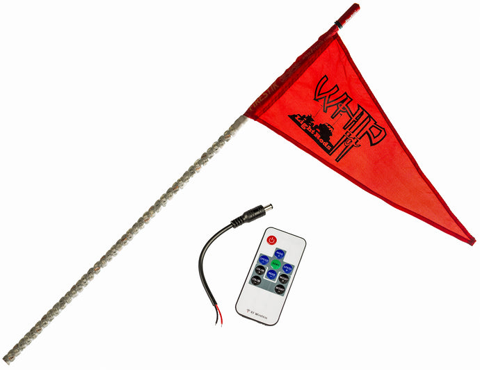 WHITE 7FT DELUXE LED FLAG 36-2140 image 1