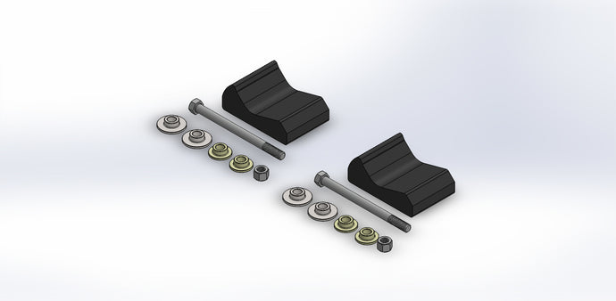 PR /SLY DOG MOUNT KIT POL ALL TRAILING ARMS 3/8