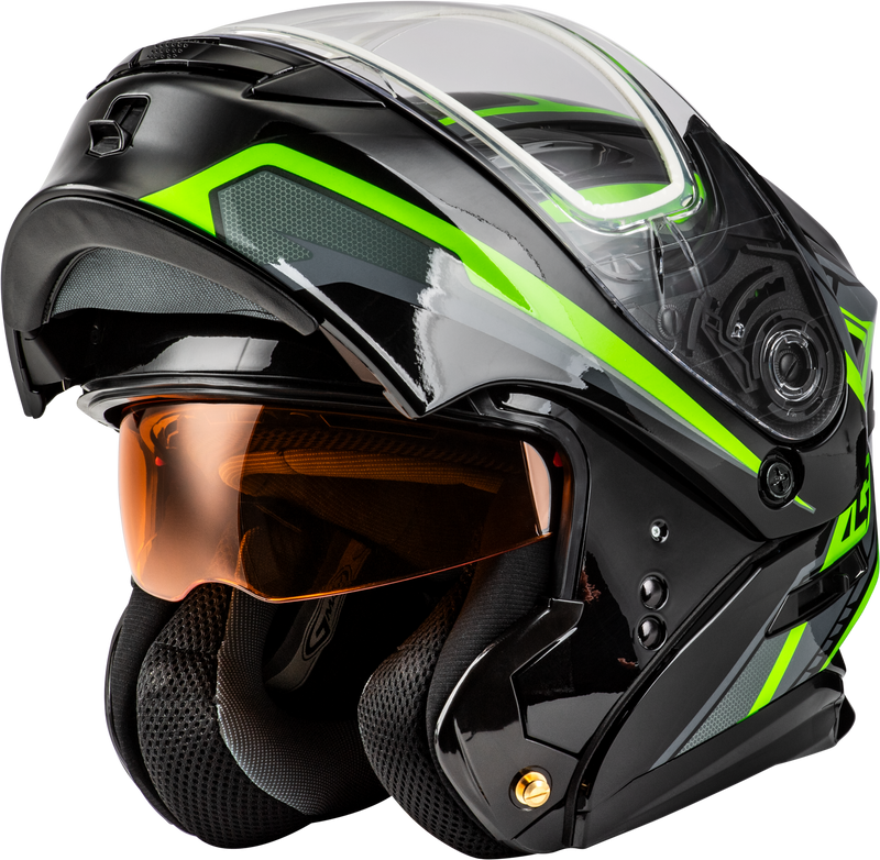 Load image into Gallery viewer, MD-01S TRANSISTOR SNOW HELMET BLACK/GREY/GREEN MD M201391315 image 5
