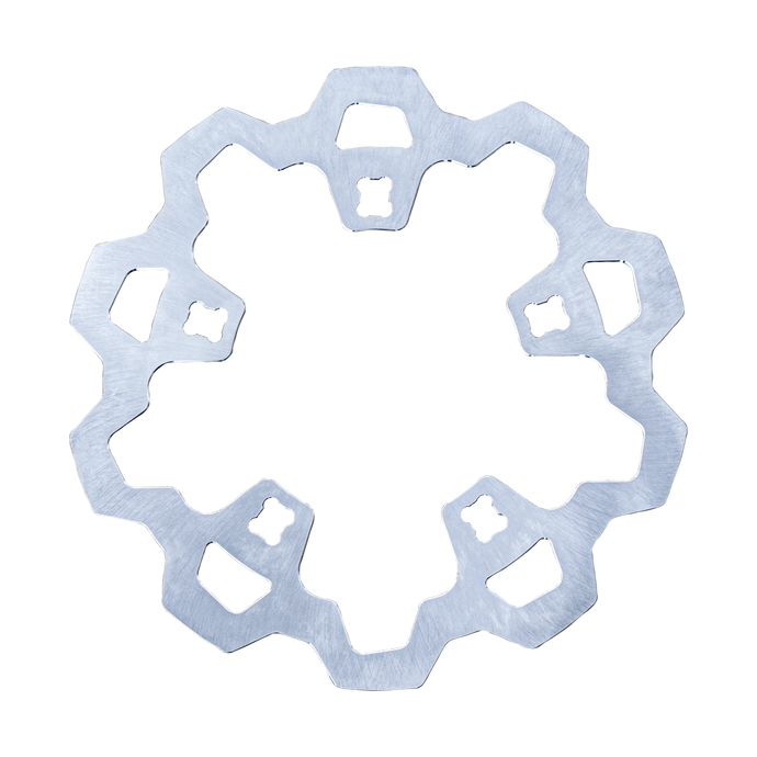 ENFORCER 1 PIECE ROTOR FRONT SILVER 11.8 3-230 image 1