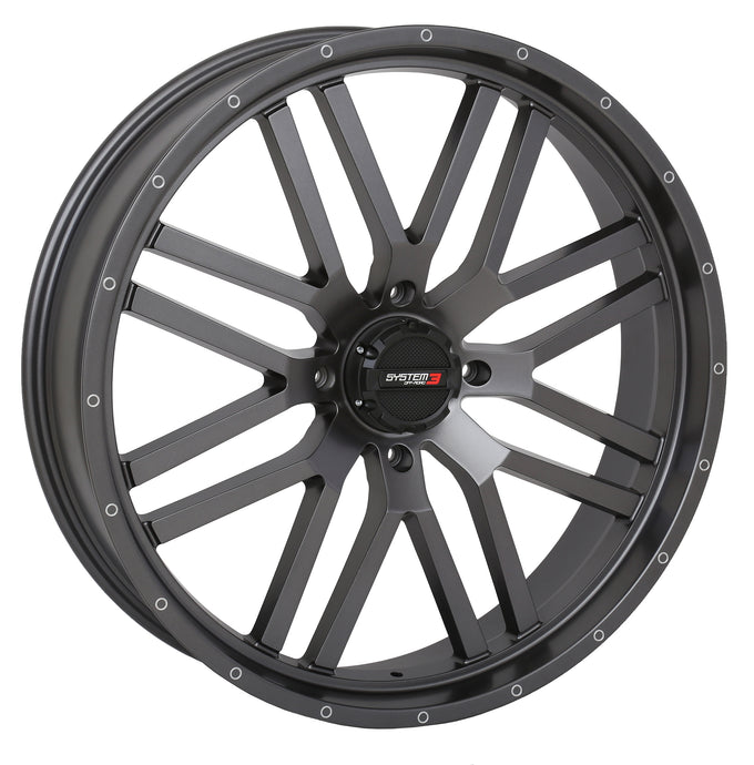 ST3 WHEEL 24X7 4+2.5 (+10MM) 4/137 MATTE GUNMETAL GREY 24S3-1537 image 1