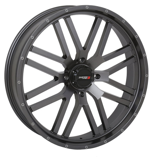 ST3 WHEEL 24X7 4+2.5 (+10MM) 4/137 MATTE GUNMETAL GREY 24S3-1537 image 1