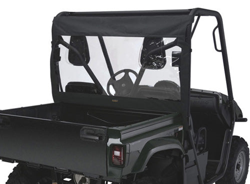 QUADGEAR UTV REAR WINDOW - YAMAHA RHINO BLACK/PVC -1 SIZE