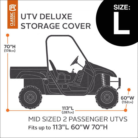 UTV STORAGE COVER VISTA CAMO LRG