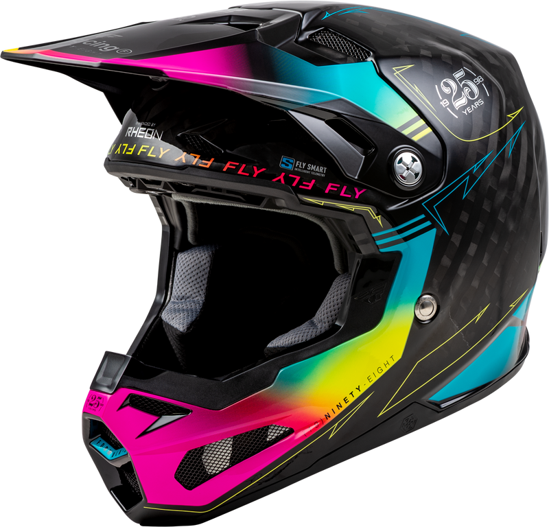 Load image into Gallery viewer, FORMULA S CARBON LEGACY HELMET BLACK/ELECTRIC BLU/FUSCHIA XS 73-4445XS image 1
