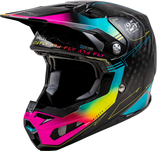 FORMULA S CARBON LEGACY HELMET BLACK/ELECTRIC BLU/FUSCHIA XS 73-4445XS image 1