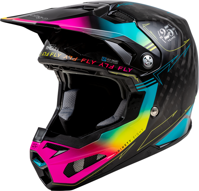 FORMULA S CARBON LEGACY HELMET BLACK/ELECTRIC BLU/FUSCHIA LG 73-4445L image 1