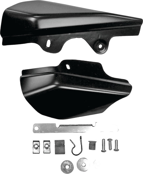 BLACK MID-FRAME AIR DEFLECTOR KIT TOURING 01-08 W/O ADJ SEAT 090526 image 1