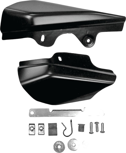 BLACK MID-FRAME AIR DEFLECTOR KIT TOURING 01-08 W/O ADJ SEAT 090526 image 1