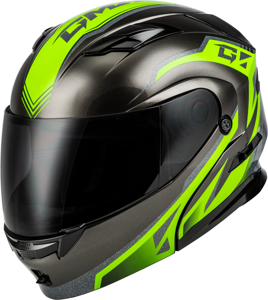 MD-01 VOLTA HELMET BLACK/SILVER/GREEN METALLIC 3X M101381069 image 1