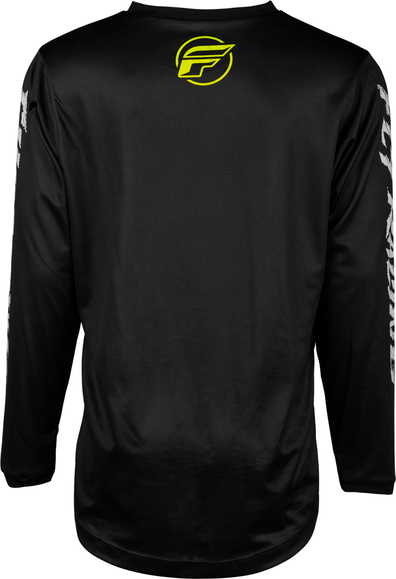 Load image into Gallery viewer, YOUTH F-16 JERSEY BLACK/NEON GREEN/LIGHT GREY YM 377-224YM image 2
