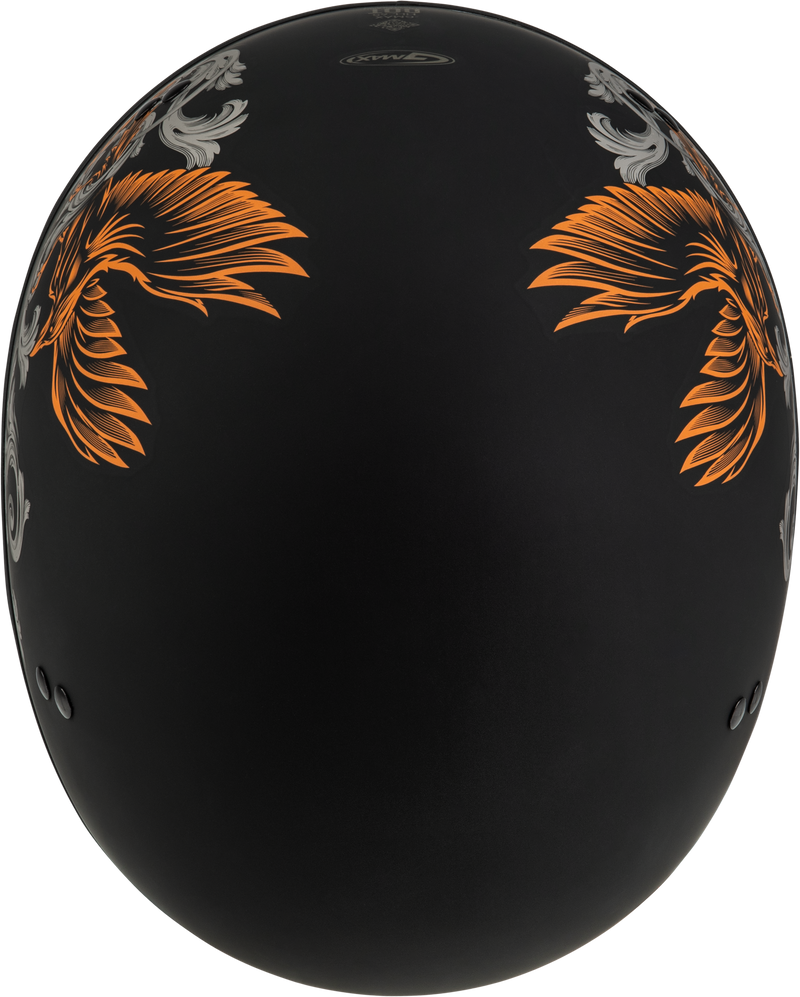 Load image into Gallery viewer, HH-65 CORVUS HELMET MATTE BLACK/SILVER/ORANGE XS H16510943 image 3
