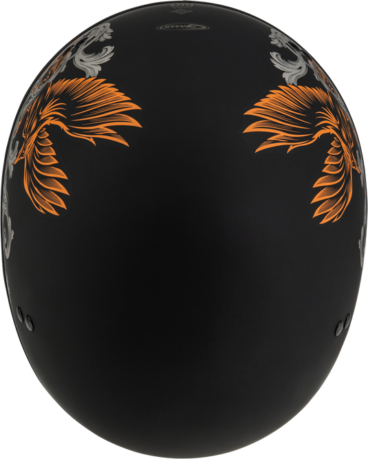 HH-65 CORVUS HELMET MATTE BLACK/SILVER/ORANGE XS H16510943 image 3