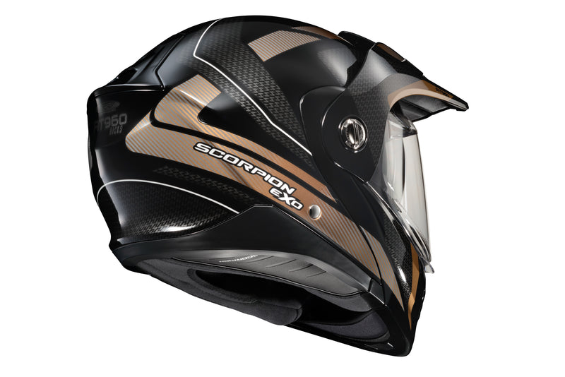 Load image into Gallery viewer, EXO-AT960 MODULAR HELMET HICKS BLACK/GOLD XL 96-1146 image 3
