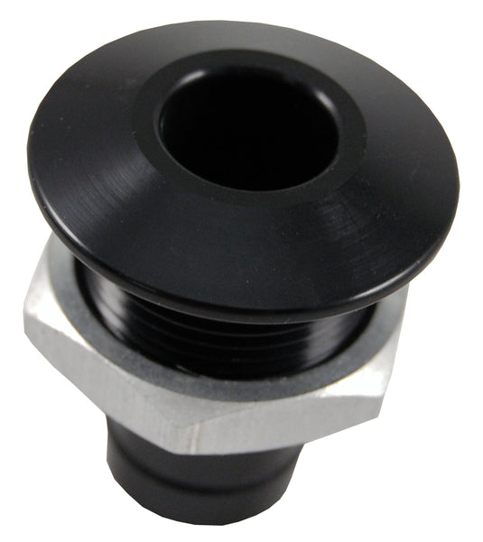 BILLET THRU-HULL WATER FITTING BILGE PUMP OUTLET BLACK 04-03-021 image 1