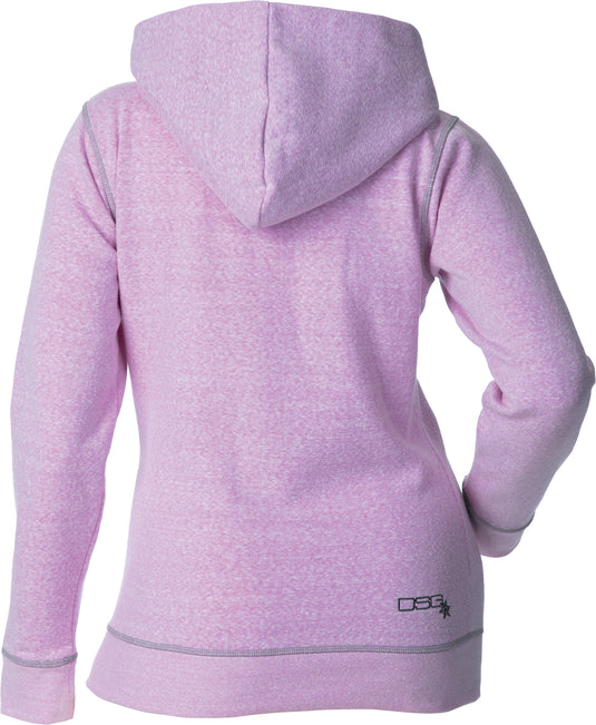 DIAGONAL ZIP HOODIE PINK/HEATHER L 35693 image 2