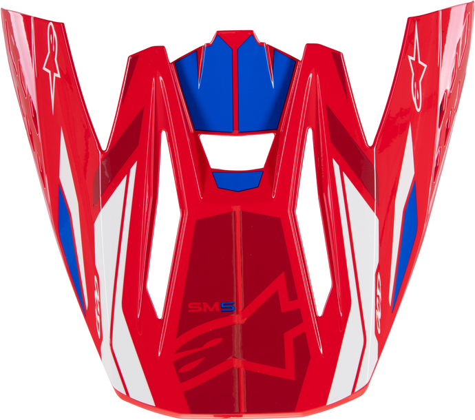 S-M5 VISOR ACTION 2 BRIGHT RED/BLUE GLOSSY 8986023-3017-OS image 1