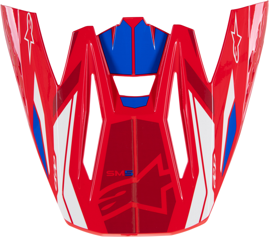 S-M5 VISOR ACTION 2 BRIGHT RED/BLUE GLOSSY 8986023-3017-OS image 1