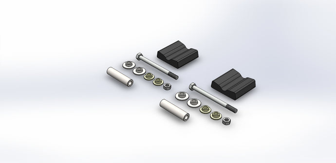 PR /SLY DOG MOUNT KIT A/C YAM PROCLIMB CHASSIS 10MM 04-B001-4 image 1