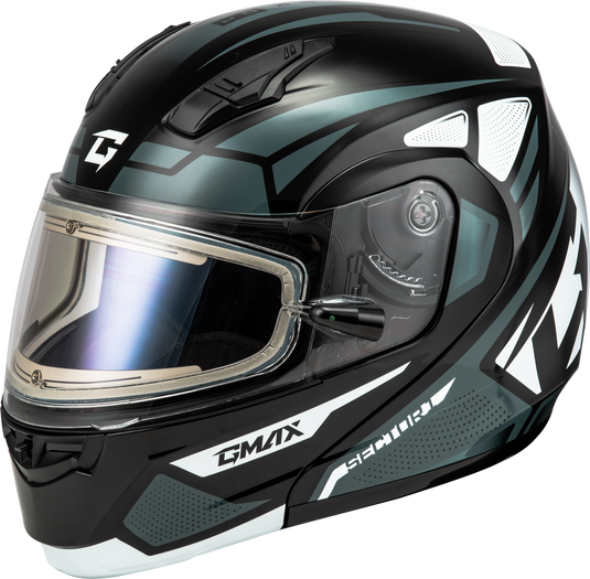 MD-04S SECTOR SNOW HELMET W/ ELECTRIC SHIELD BLK/SILVER 2X M4043368 image 1