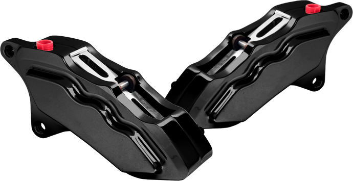 6 PIST FRONT DUAL CALIPER KIT BLACK 00-UP W/ 11.5
