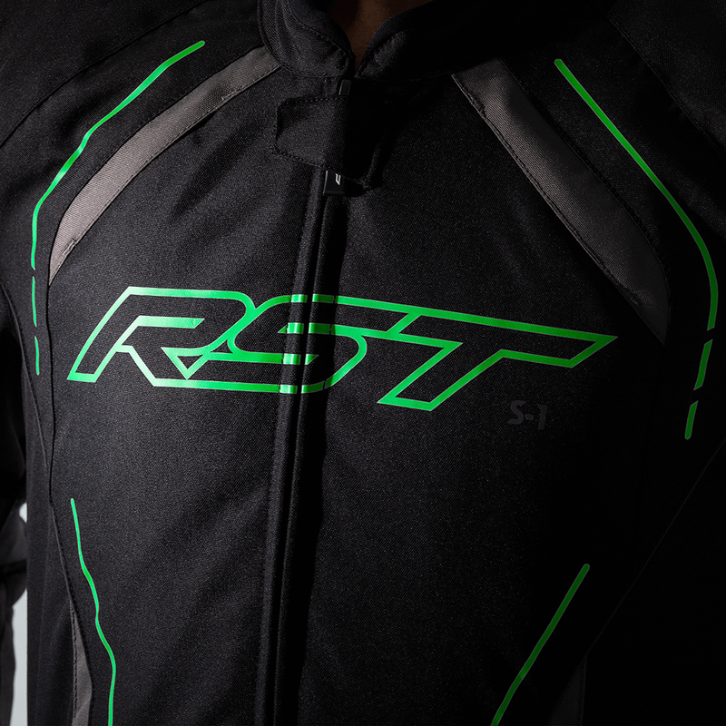 Load image into Gallery viewer, S1 CE JACKET BLACK/GREY/NEON GRN TXTL 2XL 102559NEO-48 image 5
