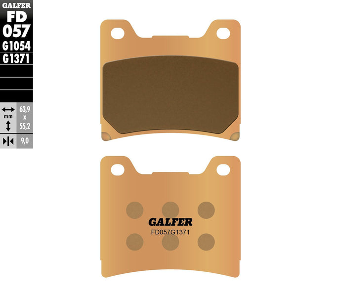 BRAKE PADS SINTERED FD057G1371 FD057G1371 image 1