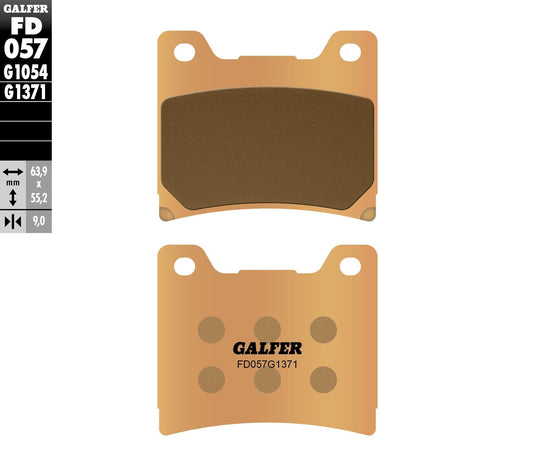BRAKE PADS SINTERED FD057G1371 FD057G1371 image 1