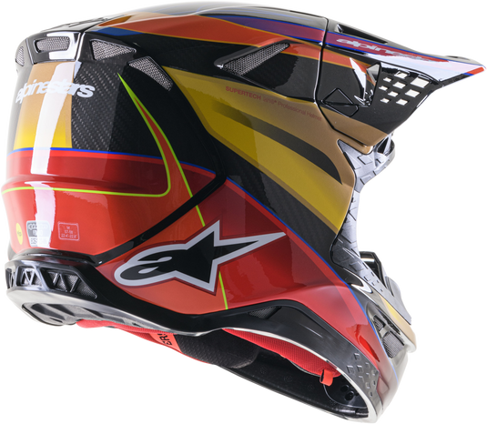 SUPERTECH S-M10 ERA HELMET GOLD YLW/RIO RED GLOSSY XL 8301223-5938-XL image 2
