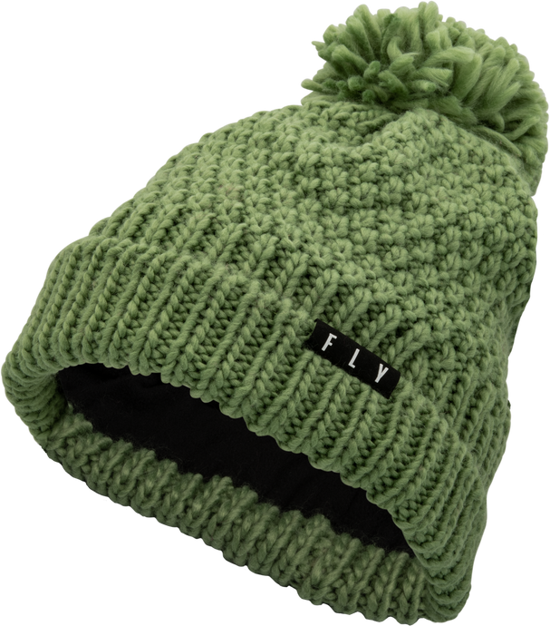 WOMEN'S FLY ANNA POM BEANIE GREEN 351-0004 image 1