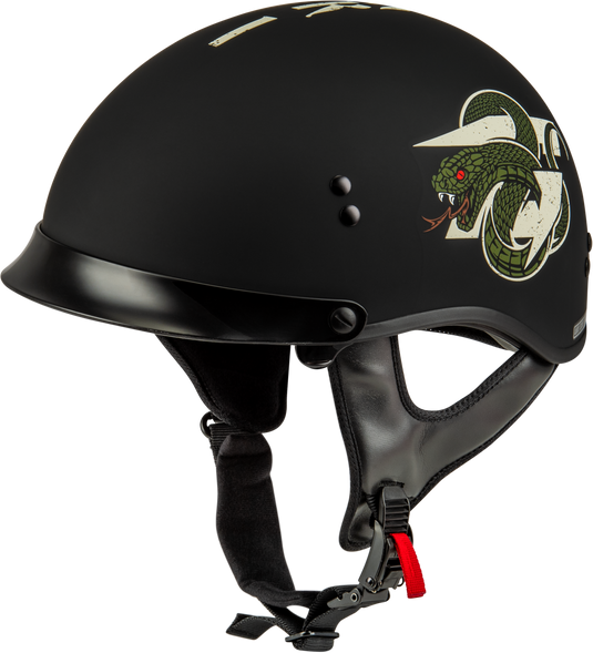 HH-65 DRK1 HELMET W/ PEAK MATTE BLACK/BONE 2X H965121048 image 1