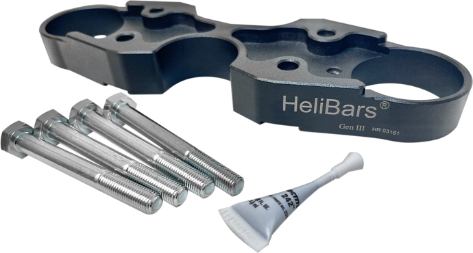 HANDLEBAR RISERS BLACK SUZ HR03161 image 1