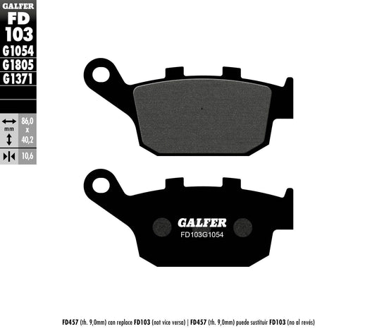 BRAKE PADS SEMI METALLIC FD103G1054 FD103G1054 image 1