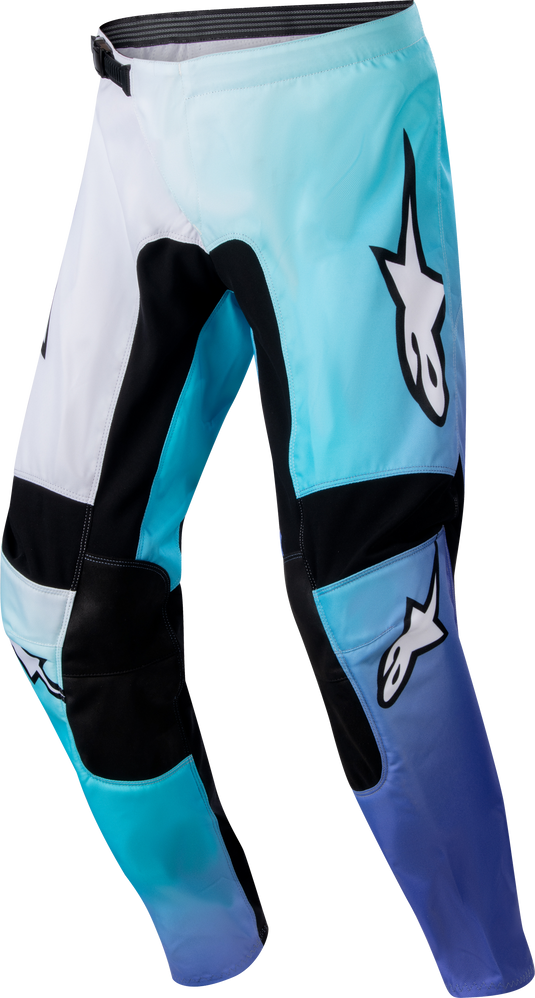 STELLA FLUID PANT WHITE/TURQUOISE SZ 30 3752724-276-30 image 1