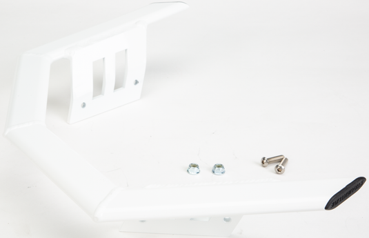 BOTTOM WING WHT A/C POL YAM FRONT BUMPER S/M 182-113-WHITE image 1