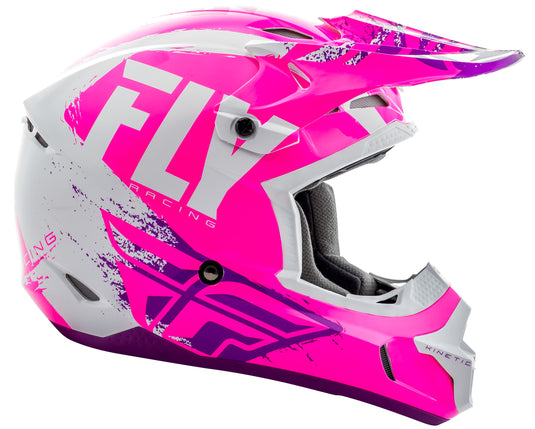 KINETIC BURNISH HELMET PINK/WHITE/PURPLE MD 73-3399-6-M image 2