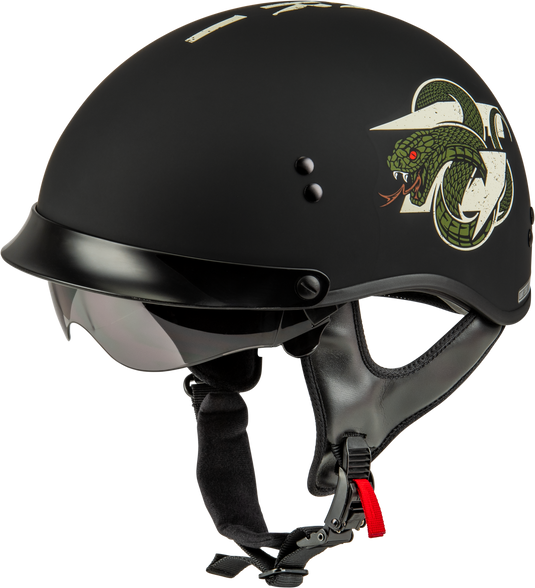 HH-65 DRK1 HELMET W/ PEAK MATTE BLACK/BONE SM H965121044 image 2