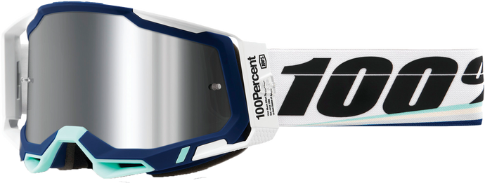 RACECRAFT 2 GOGGLE ARSHAM MIRROR SLVR FLASH LENS 50010-00011 image 1