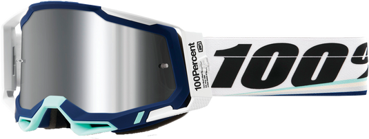 RACECRAFT 2 GOGGLE ARSHAM MIRROR SLVR FLASH LENS 50010-00011 image 1
