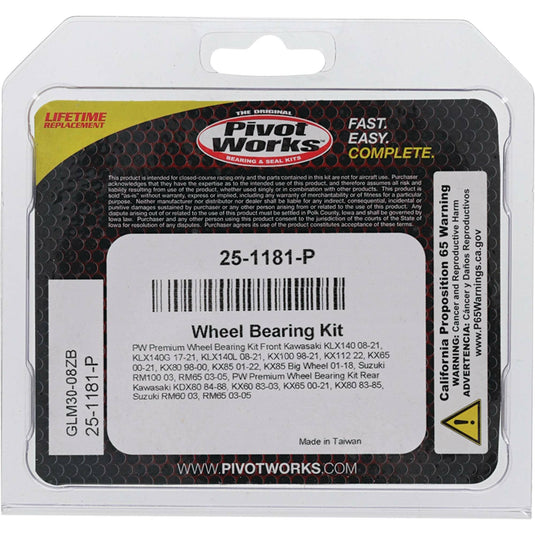 WHEEL BEARING KIT PREMIUM 25-1181-P image 4