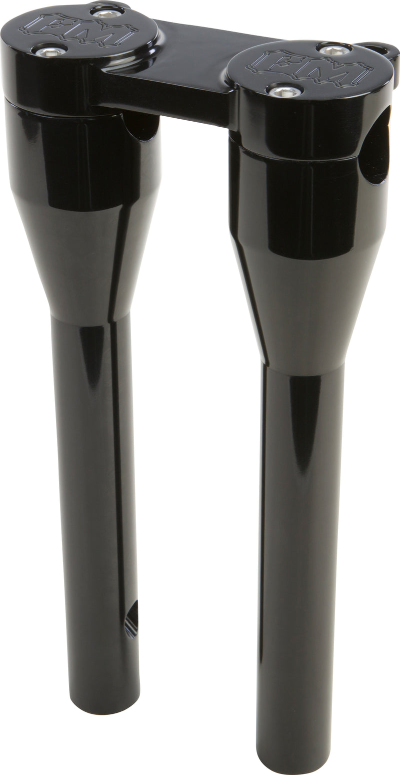 Load image into Gallery viewer, MOTO BAR RISER 11&quot; BLACK W/GAUGE MOUNT TABS 825-05008 image 1
