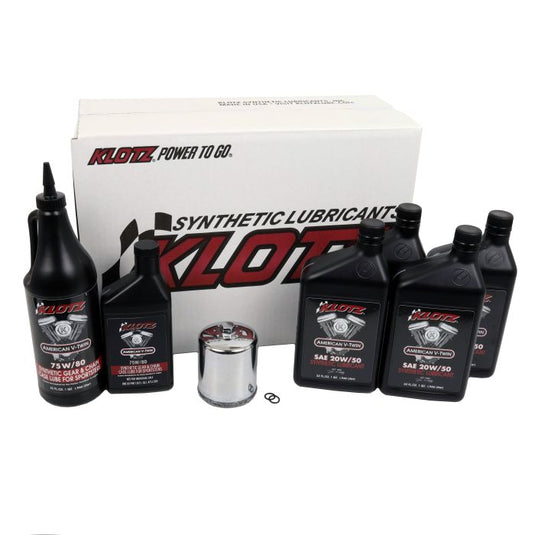 KLOTZ OIL CHANGE KIT HARLEY EVOLUTION SPORTSTER