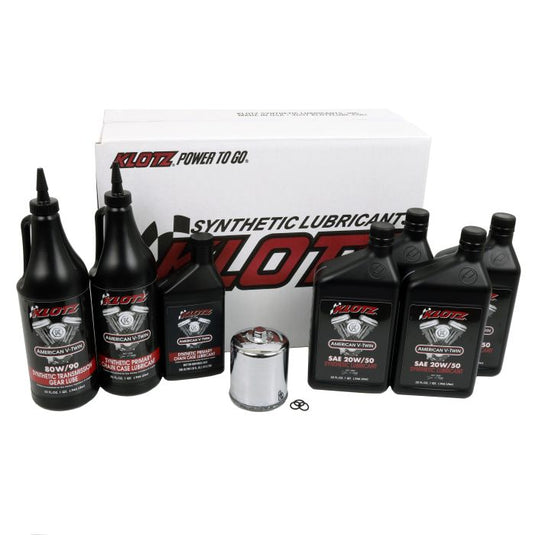 KLOTZ OIL CHANGE KIT HARLEY EVOLUTION BIG TWIN