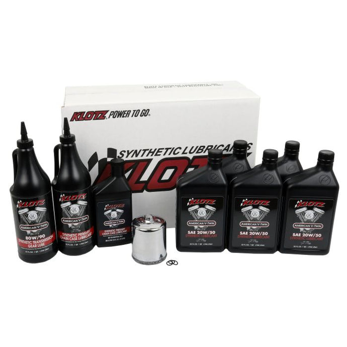 KLOTZ OIL CHANGE KIT HARLEY EVOLUTION BIG TWIN