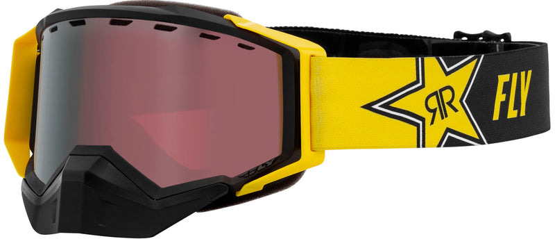 Load image into Gallery viewer, ZONE SNOW GOGGLE ROCKSTAR W/ SILVER MIRROR/ROSE LENS FLB-056 image 1
