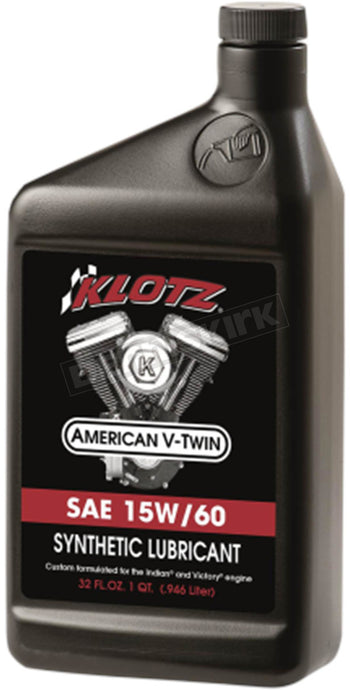 V-TWIN SYN 4T ENGINE OIL 15W60 1 QT 10/CASE KV-1560 image 1