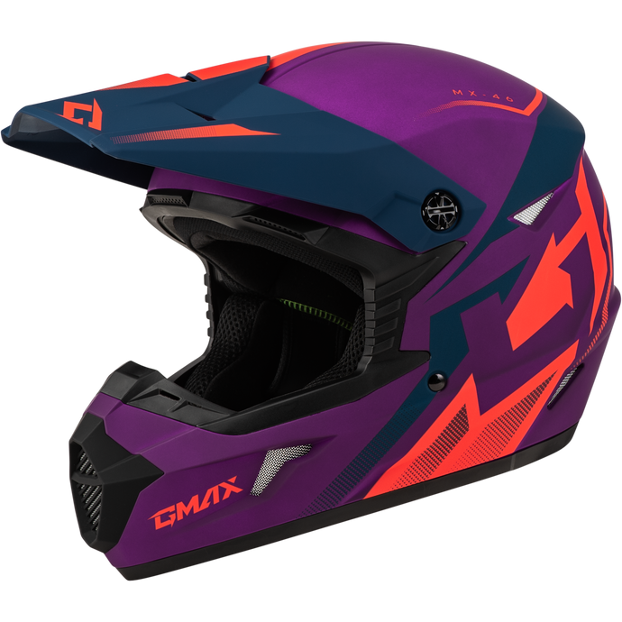 MX-46 COMPOUND HELMET MATTE PURPLE/CORAL/BLUE SM D3464934 image 1
