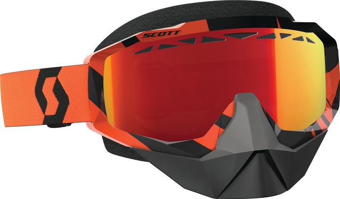 GOGGLE HUSTLE SNOW BLK/O RG AMP RED CHROME LENS 262582-1009312 image 1
